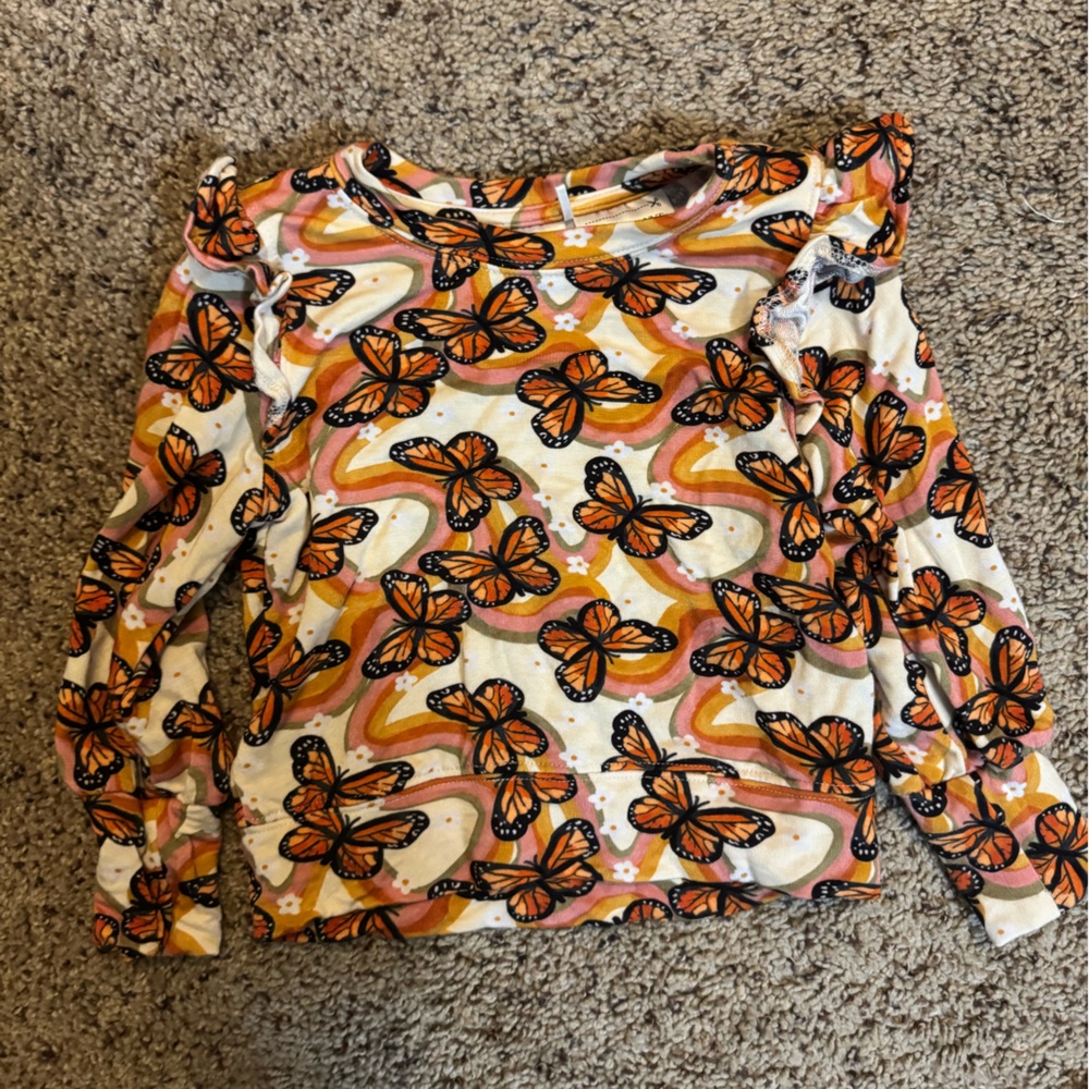 Posh Peanut Retro Monarch Butterfly Print Set - Picture 4 of 6